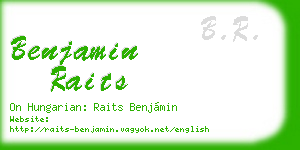 benjamin raits business card